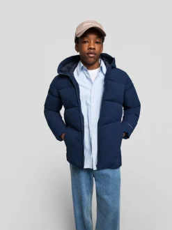 Doudoune à capuche bleue JACK & JONES JUNIOR