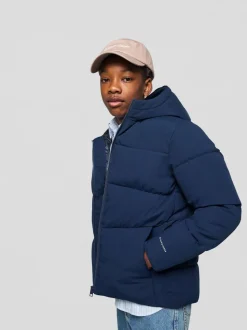 Doudoune à capuche bleue JACK & JONES JUNIOR