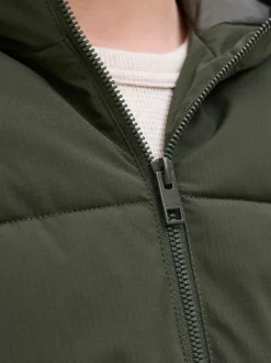 Doudoune à capuche verte JACK & JONES JUNIOR