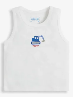 Ensemble débardeur JoJo Maman Bébé 3-Lot Digger pour garçon