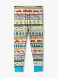 Ensemble de pyjama de Noël Hatley en coton bleu Fair Isle