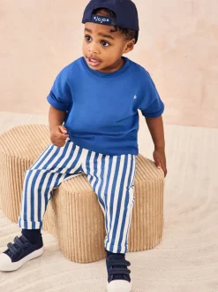 Ensemble JoJo Maman Bébé 2pièces avec t-shirt et jogging rayé