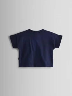 Ensemble JoJo Maman Bébé Salopettes à rayures, T-shirt et Chapeaux 3pièces