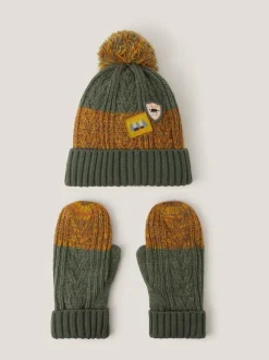 Ensemble Monsoon Adventure Bobble Hat & Moufles