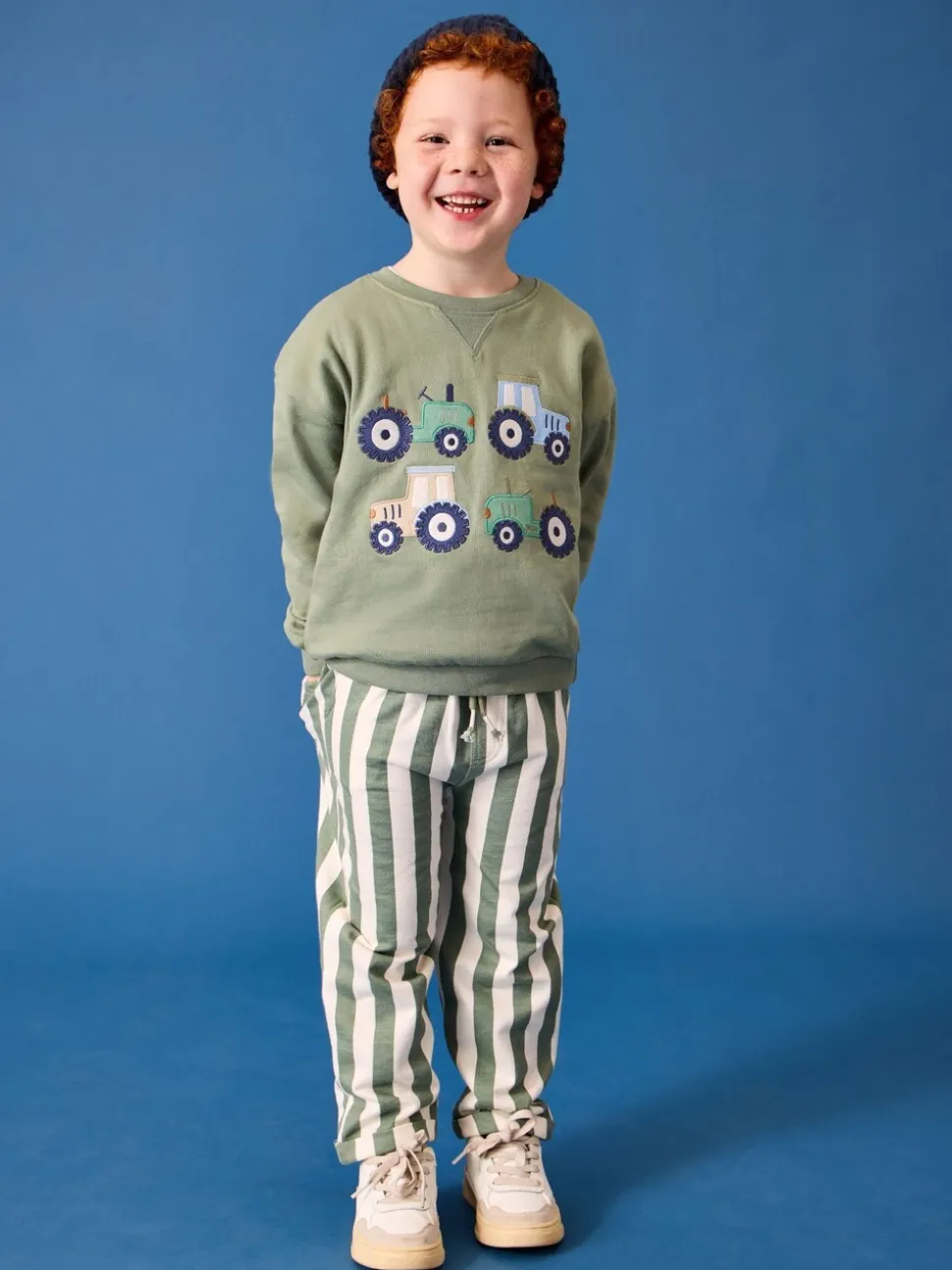 Ensemble 2Pieces Sweat-shirt & Rayure Pantalons JoJo Maman Bébé