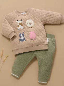 Ensemble pull et legging Purebaby Farm Bums Windcheater