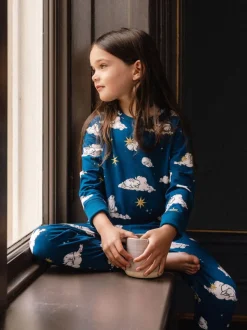 Ensemble pyjama long Chelsea Peers Kids Two Pack Celestial Bunny / Hedgehog Hearts