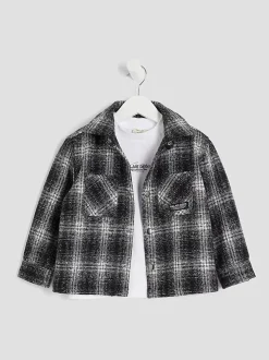 Ensemble River Island veste-chemise et T-shirt à carreaux mono