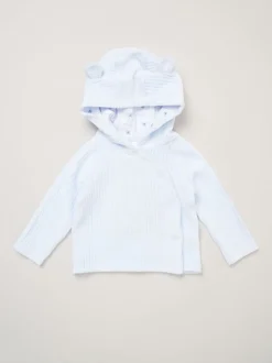 Ensemble Rock-A-Bye Baby Boutique Bébé bleu en velours avec Vestes et Pantalons à pieds