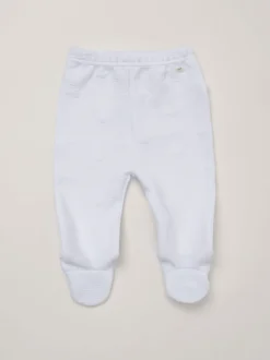 Ensemble Rock-A-Bye Baby Boutique blanc matelassé, veste et pantalons pour bébé