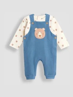 Ensemble salopette et body JoJo Maman Bébé gaufré Personnage