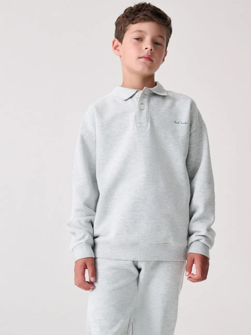 Ensemble sweat-shirt et survêtement Paul Smith Junior gris