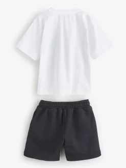 Ensemble t-shirt et short à logo Moschino