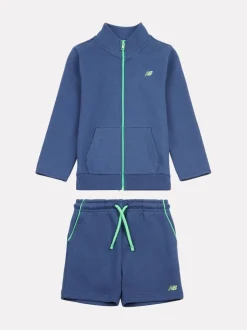 Ensemble t-shirt et short New Balance zippé 100% coton enfant