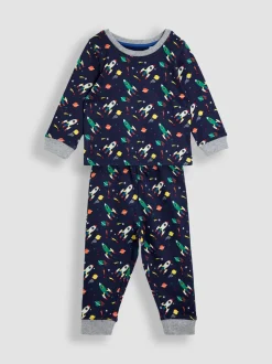 Espace bleu marine - Pyjama JoJo Maman Bébé imprimé glow In The Dark Jersey