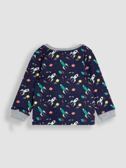 Espace bleu marine - Pyjama JoJo Maman Bébé imprimé glow In The Dark Jersey
