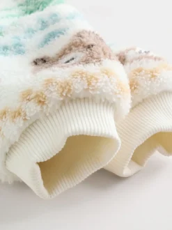 Fairisle ours vert - Ensemble Bébé haut en polaire et Survêtement (0mois-2ans)