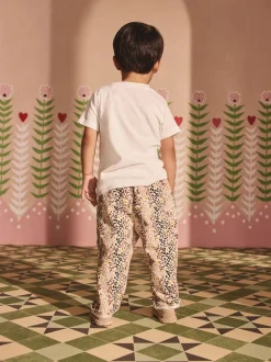 Fauve Marron Leopard Imprimé - Pantalon Cath Kidston 100% coton (3mois-7ans)