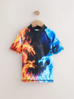 Flamme rouge et bleue - Gilet anti-éclaboussures (4-16ans)