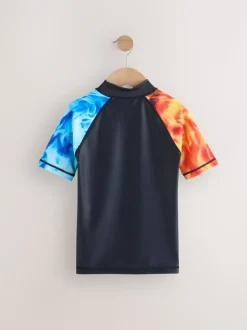 Flamme rouge et bleue - Gilet anti-éclaboussures (4-16ans)