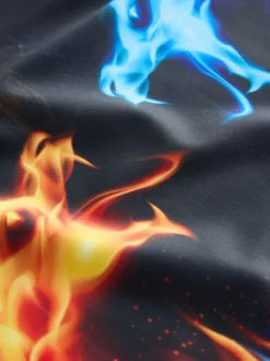 Flamme rouge et bleue - Gilet anti-éclaboussures (4-16ans)