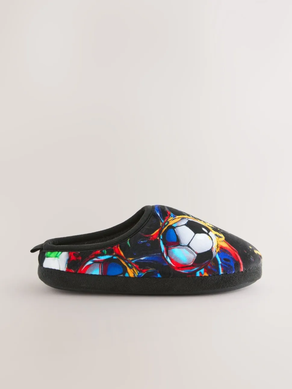 Football noir/multicolore - Mules chaussons