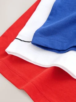 Football rouge/bleu/blanc - T-shirts à manches courtes à imprimé graphique coupe standard Lot de 3 (3à16ans)