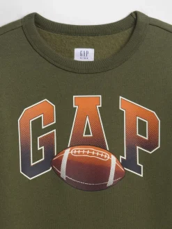 Football vert kaki - Sweat Gap logo (4-13 ans)