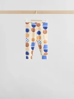 Formes bleues - Hauts et Leggings 6 pièces bébé (0mois-3ans)