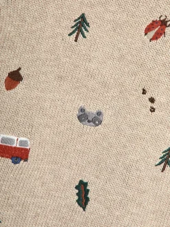 Forêt naturelle - Pull brodé JoJo Maman Bébé