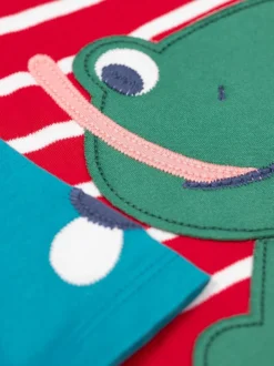 Frugi Haut Alfie rouge à manches raglan