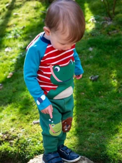Frugi Haut Alfie rouge à manches raglan