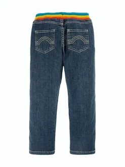 Frugi Jeans Concave Bleu à taille douce