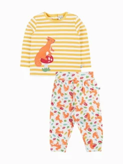 Frugi pull Frankie Outfit jaune