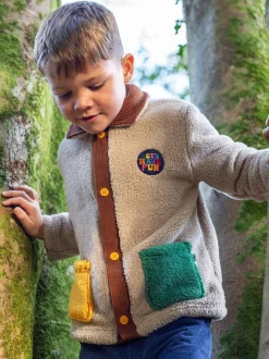 Frugi Veste marron en velours côtelé douillet