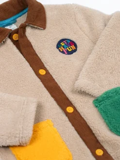 Frugi Veste marron en velours côtelé douillet