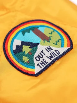 Frugi Veste matelassée réversible jaune Robin