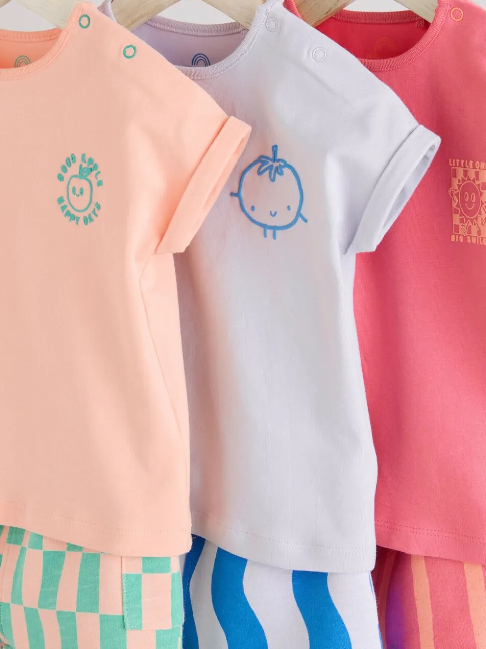 Fruits colorés - Ensemble Hauts et short bébé 6 Pièces (0mois-2ans)