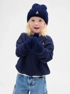 Gap Ensemble bonnet et mitaines en maille torsadée CashSoft (24mois3ans)