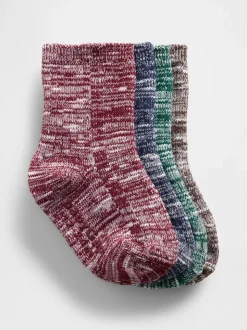 Gap lot de 4 Chaussettes Col rond chinées (Nouveaux-nés de5ans)