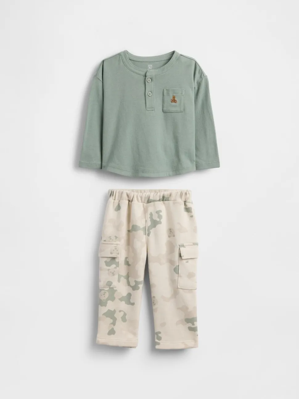 Gap Pocket Henley Outfit (0-24mois)