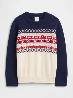 Gap Pull à motif Fair Isle Intarsia (6mois à5ans) (6mois à5ans)