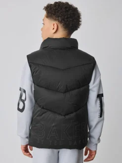 Gilet matelassé Baker by Ted Baker noir résistant à la douche