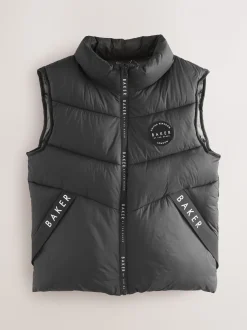 Gilet matelassé Baker by Ted Baker noir résistant à la douche