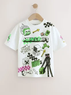 Graffiti blanc - T-shirt Minecraft (3-16ans)