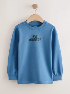 Graphique bleu/vert - T-shirts épais décontractés à manches longues Lot de 3 (3-16ans)