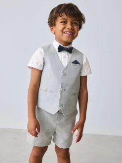 Gris - Baker by Ted Baker Ensemble chemise, gilet et short