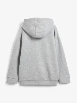 Gris - Baker by Ted Baker Sweat à capuche Overhead 100% coton