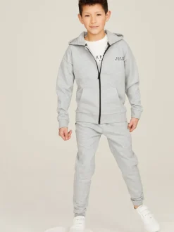 Gris - Baker by Ted Baker - Ensemble à capuche et jogging zippés en coton 100%.