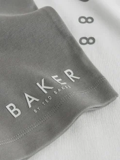 Gris - Baker by Ted Baker ensemble polo et short oversize